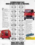 1986 Renault Trafic. Renault Traffic models are available for all professions.