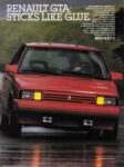 1987 Renault GTA. Sticks Like Glue