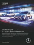 2019 Mercedes-Benz C-Klasse T-Model und Limousine. Geschätztwagen