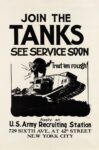 1917 Join The Tanks. See Service Noon. U.S. Army