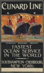 1921 Cunard Line. Fastest Ocean Service In The World
