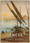 1922 Geneve Et Le Mont-Blanc. Golf Links