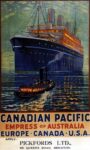 1925 Canadian Pacific. Empress of Australia. Europe - Canada - U.S.A.