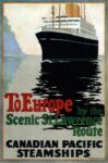 1925 To Europe by the Scenic St. Lawrence Route. Canadian Pacific Steamships