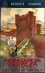 1929 Besucht Spanien. Parador De Oropesa (Toledo) Altes Schloos Der 'Condestables'