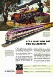 1945 It's A Great New Day For Railroading. GM Diesel Power