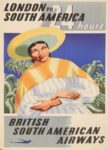 1947 London to South America 24 hours. British South American Airways (BSAA)