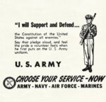 1951 'I will Support and Defend... U.S. Army. Choose Your Service - Now