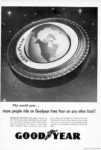 1954 The world over... more people ride on Goodyear tires than on any other kind!