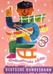 1954 Winterwünsche erüllt... Deutsche Bundesbahn