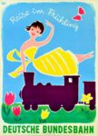 1956 Reise im Frühling. Deutsche Bunderbahn