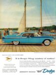 1957 Dodge Custom Royal Lancer 4-Door. It is Swept - Wing mastery of motion!