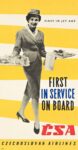 1957 First In Jet Age. First In Service On Board. CSA Czechoslovak Airlines