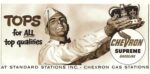1958 Tops for All top qualities. Chevron Supreme Gasoline