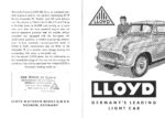 1959 Lloyd Germany's Leading Light Car