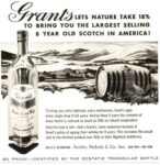 1960 Gran'ts Lets Nature Take 18 % To Bring You The Largest Selling 8 Year Old Scotch In America!