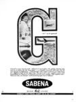 1961 'G' as in geared. Sabena