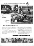 1961 New Roads ... Fresh Water For a New Capital City. Allis-Chalmers