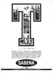 1961 'T' ... a Tale of Three Cities. Sabena