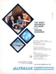 1961 The Most Advanced Jetliners Plus Italian Elegance. Alitalia