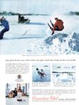 1963 Any part of you can crack when you play crack-the-whip on skis in Canada. Canadian Club