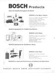 1963 Bosch Products Stand for Quality throughout the World