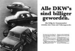 1965 DKW F103. Alle DKW's sind billiger gewordden