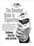 1965 The Greatest Name in Cigarettes. Rothmans King Size really satisfies
