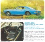 1967 Chevrolet Camaro brochure from France