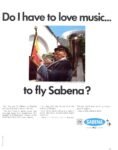 1969 Do I have to love music... to fly Sabena