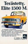 1970 Moskvitch Elite 1500 M. Terästetty