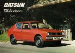 1975 Datsun 100A saloons UK Brochure