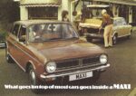 1979 Austin Maxi 1750 HLS. What goes on top of most cars goes inside a Maxi