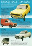 1980 Dodge Half-Ton Vans. (Dodge branded Simca 1100 Commercial Range)