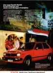 1980 Toyota Starlet. Er hat Charme und einen zuverlässigen Charakter