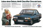 1981 Datsun Bluebird Limousine. Lieber einen Datsun, damit Oma öfter Oma sein kann