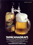 1987 Tapacanadraft. Miller Genuine Draft