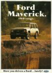 1989 Ford Maverick 4WD range. Have you driven a Ford... lately. (Australia)