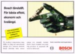 1996 Bosch tändstift. För bästa effekt, ekonomi och livskängd