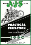 1930 AJS Motor Cycles. Practical Perfection - achieved!
