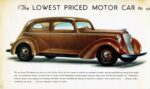 1935 Hupmobile Series 518 Sedan. The Lowest Priced Motor Car