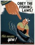 1935 Obey The Fishing Laws! this means you!
