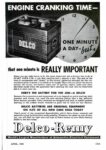 1940 Engine Cranking Time - that one minute is Really Important. Delco-Remy