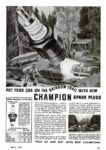 1940 Put Your Car On The Rainbow Trail With New Champion Spark Plugs