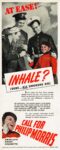 1941 At Ease! Inhale. Call For Philip Morris