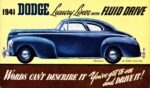 1941 Dodge Custom Club Coupe, Luxury Liner With Fluid Drive