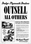 1941 Dodge-Plymouth Dealers Outsell All Others