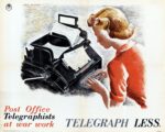 1942-45 Post Office Telegraphists at war work. Telegraph Less