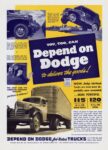 1942 Dodge “Job-Rated” Trucks. You, Too, Can Depend on Dodge