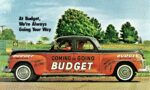 1947 Dodge Rent-A-Car. At Budget, We're Always Going Your Way